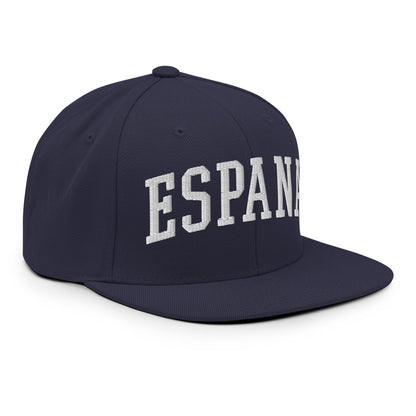 Espana Letterman Varsity Block Snapback Hat Navy