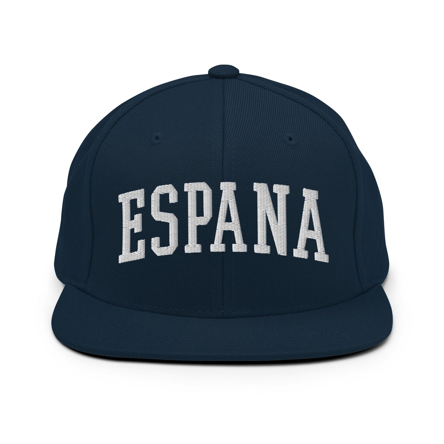 Espana Letterman Varsity Block Snapback Hat Dark Navy