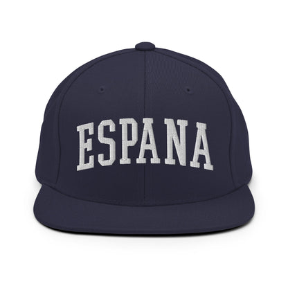 Espana Letterman Varsity Block Snapback Hat Navy