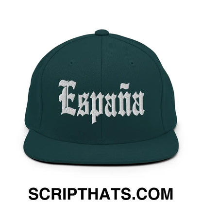 Espana OG Old English Snapback Hat Spruce