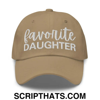 Favorite Daughter Embroidered Dad Hat Khaki