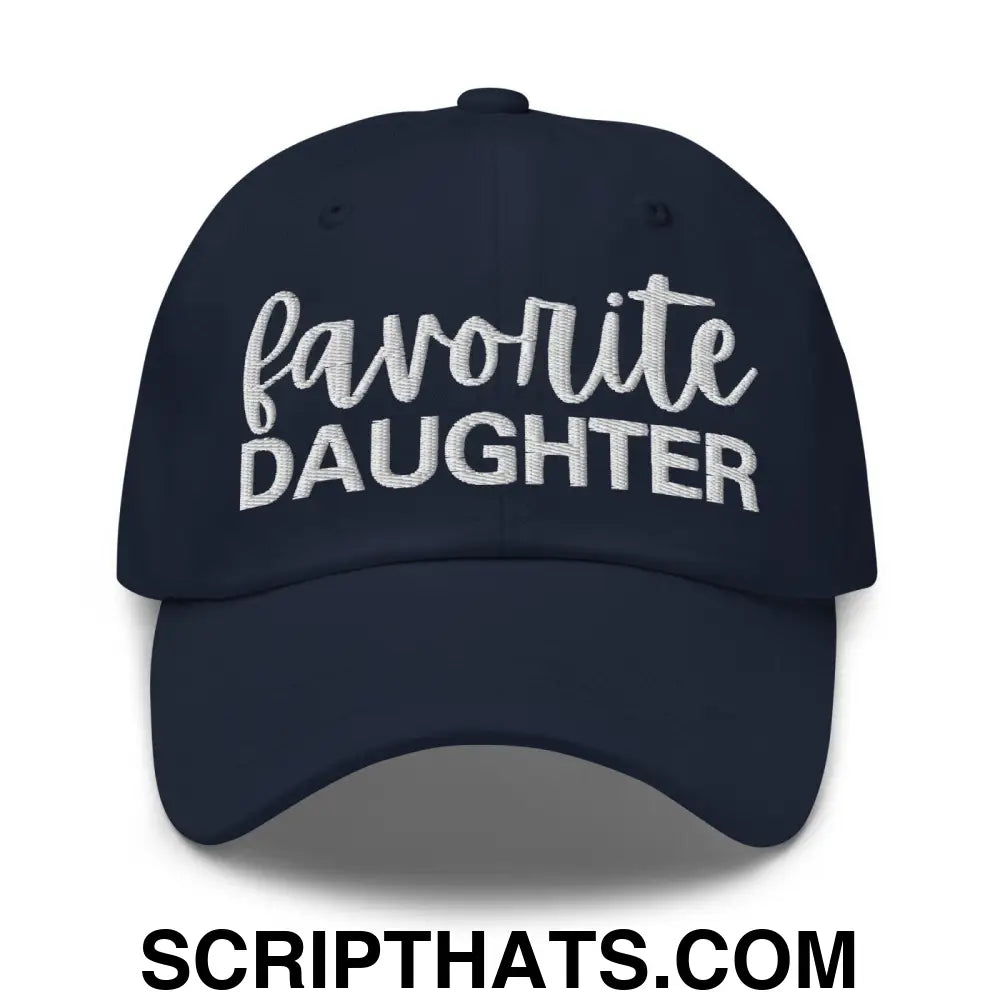 Favorite Daughter Embroidered Dad Hat Navy