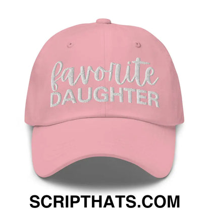 Favorite Daughter Embroidered Dad Hat Pink