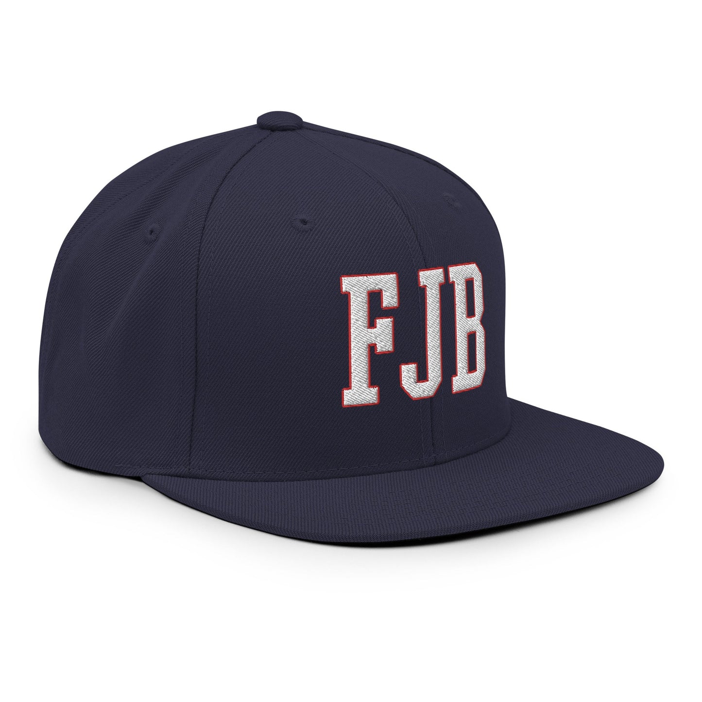 FJB F Joe Biden Block Flat Bill Brim Snapback Hat Navy