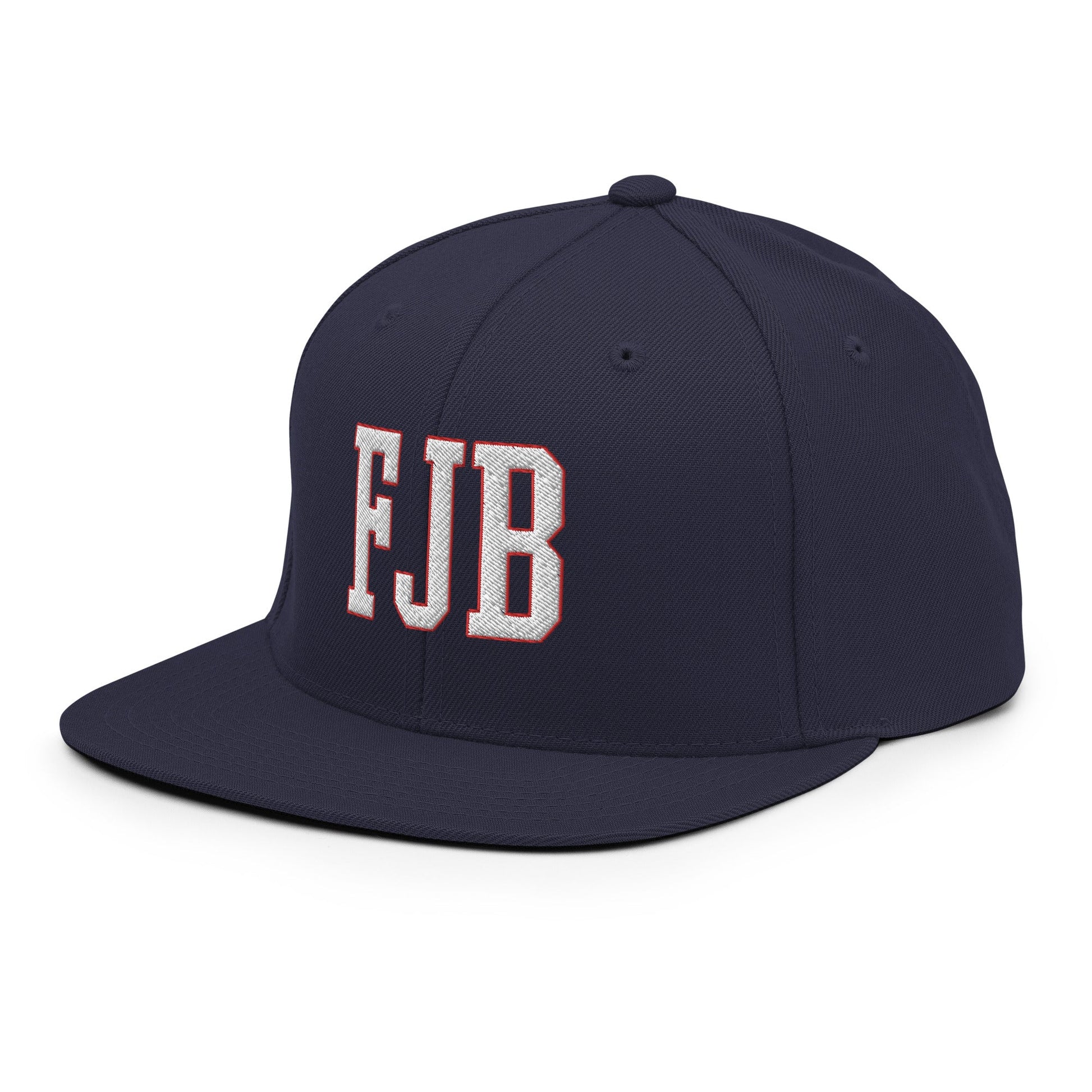 FJB F Joe Biden Block Flat Bill Brim Snapback Hat Navy