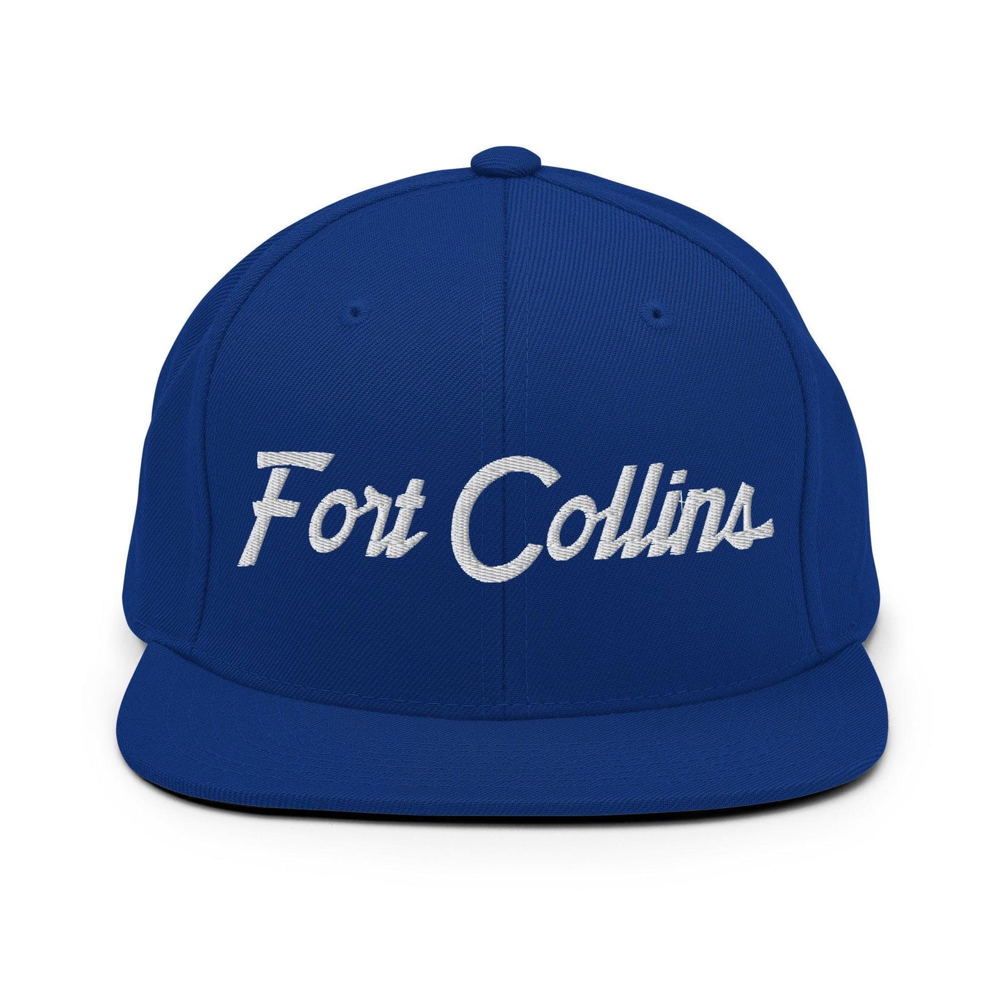 Fort Collins Script Snapback Hat Royal Blue