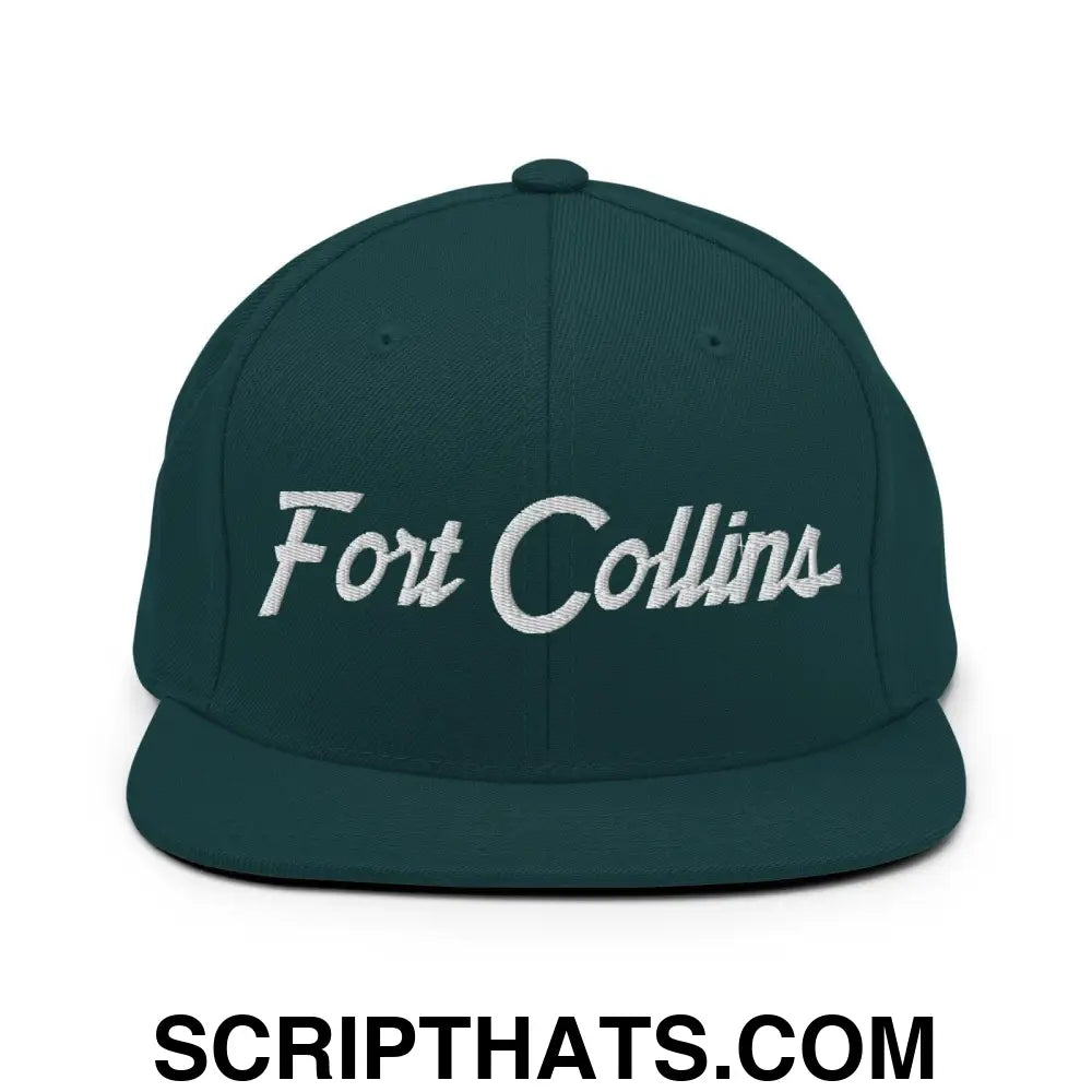 Fort Collins Script Snapback Hat Spruce