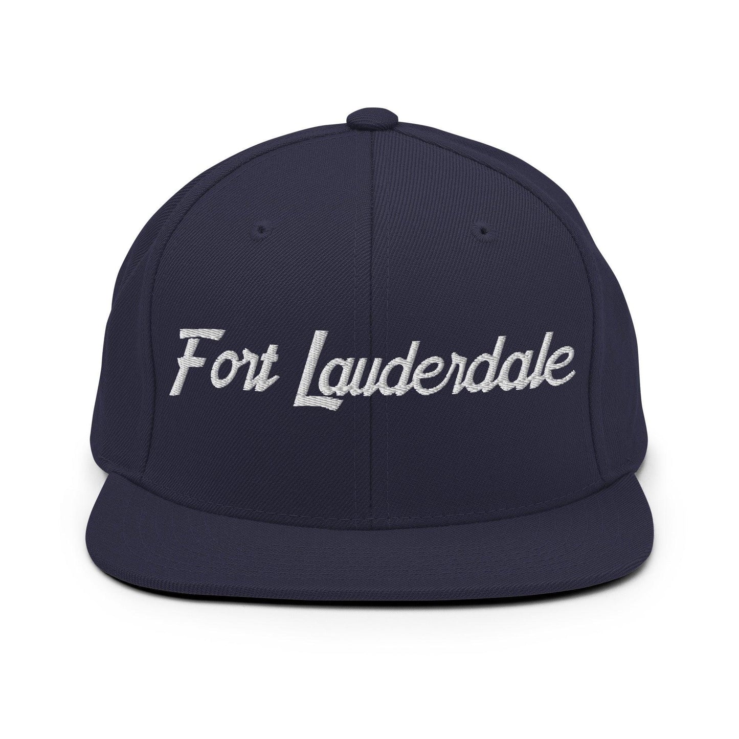 Fort Lauderdale Script Snapback Hat Navy