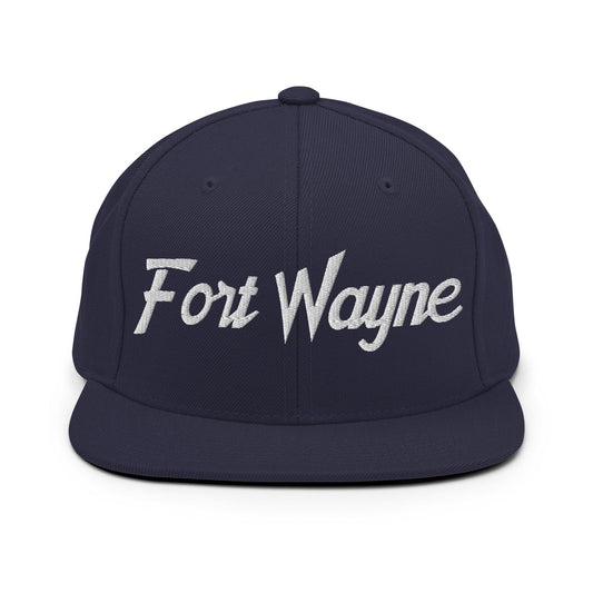 Fort Wayne Script Snapback Hat Navy