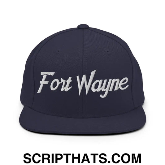 Fort Wayne Script Snapback Hat Navy