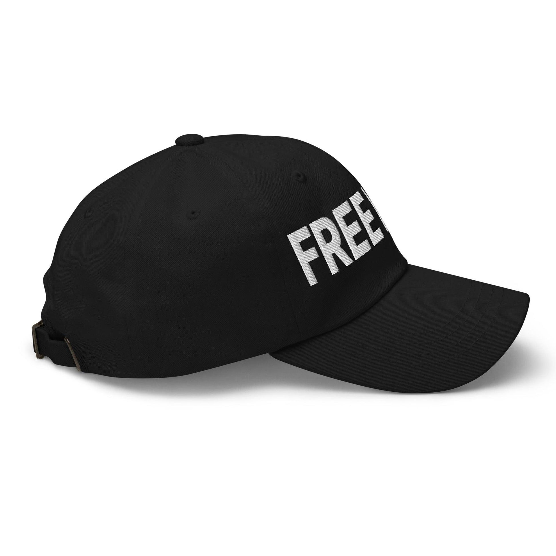 Free Luigi Mangione Embroidered Dad Hat Black