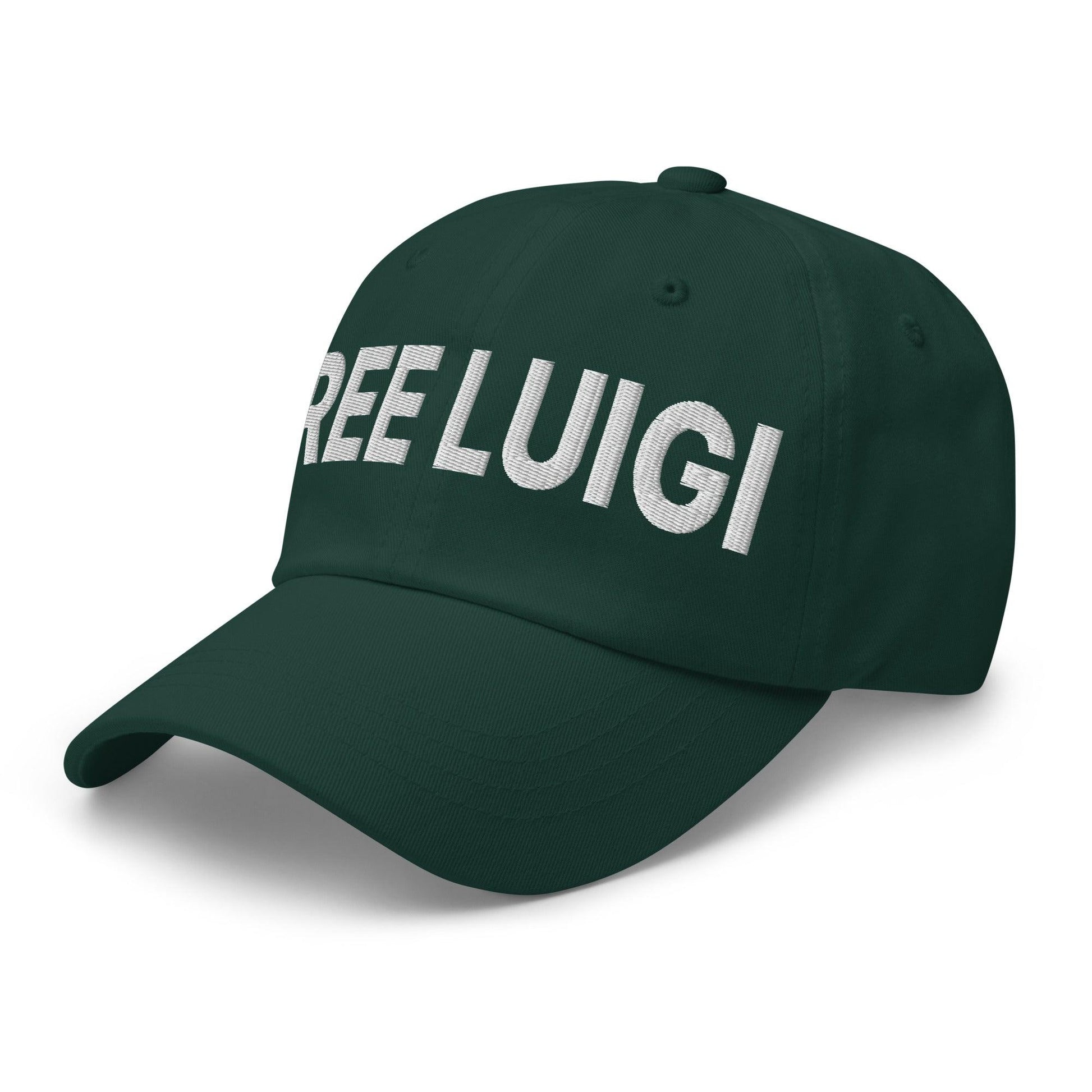 Free Luigi Mangione Embroidered Dad Hat Spruce