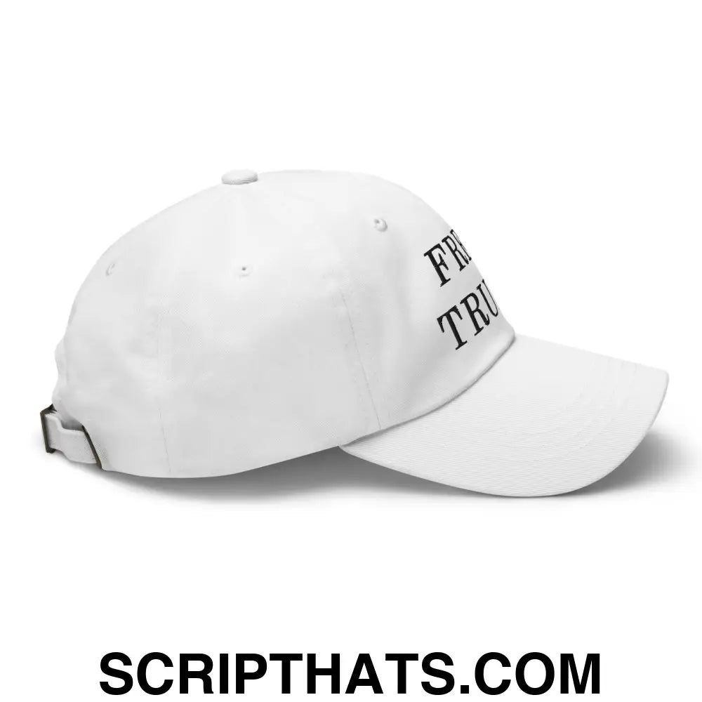 Free Trump MAGA Dad Hat White