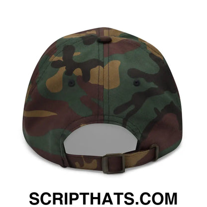 Free Trump MAGA Dad Hat Green Camo