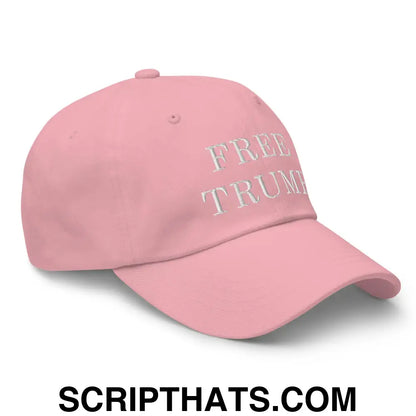 Free Trump MAGA Dad Hat Pink