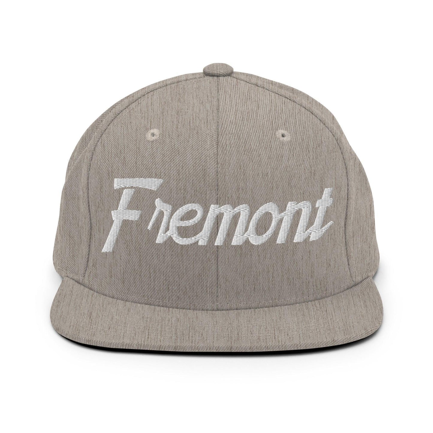 Fremont Script Snapback Hat Heather Grey