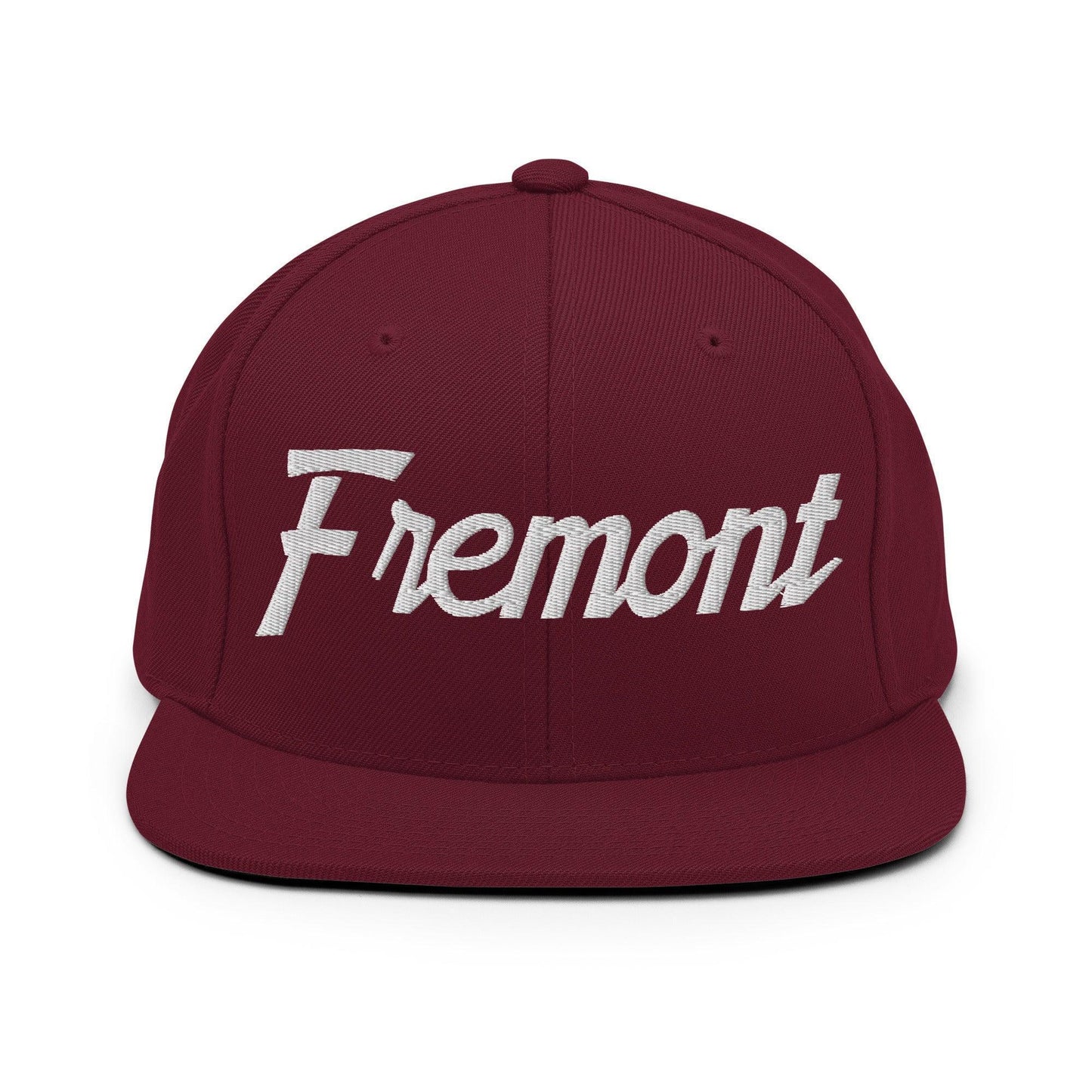 Fremont Script Snapback Hat Maroon