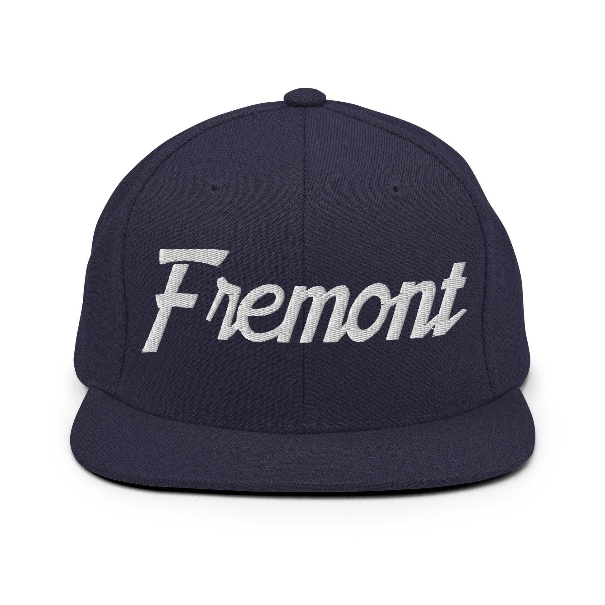 Fremont Script Snapback Hat Navy