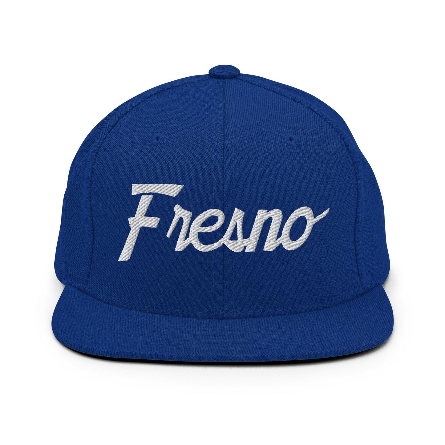 Fresno Script Snapback Hat Royal Blue