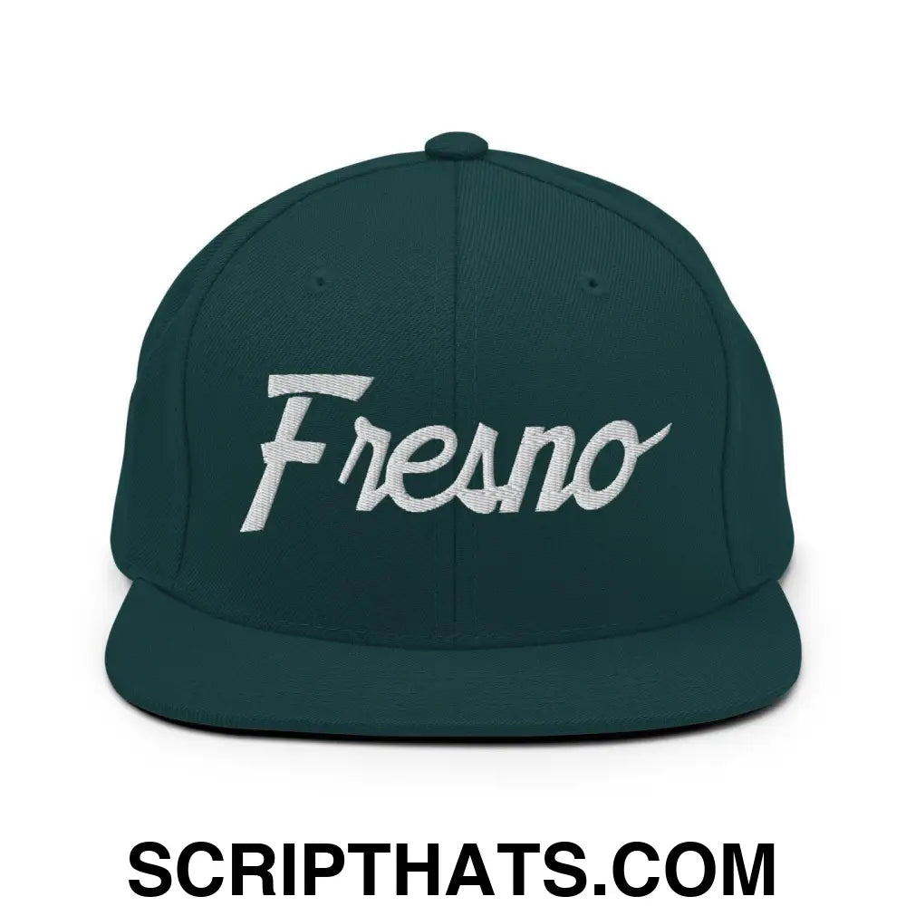 Fresno Script Snapback Hat Spruce