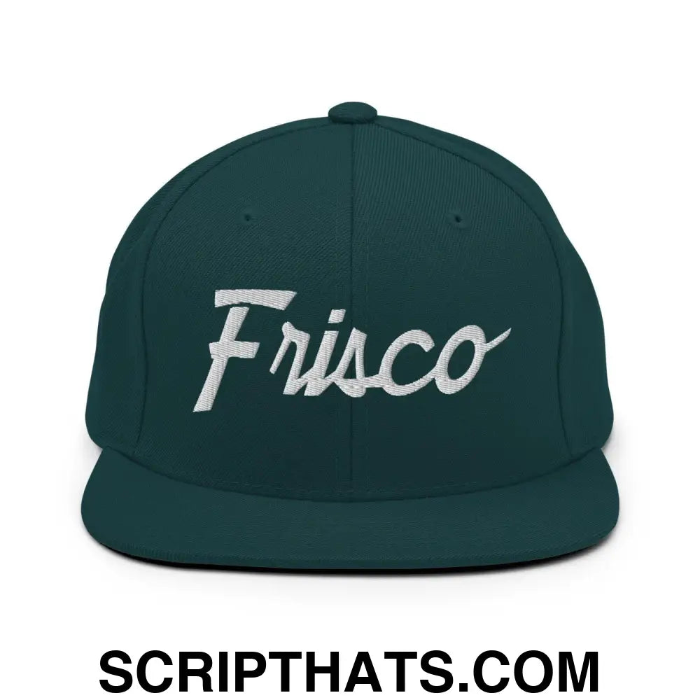 Frisco Script Snapback Hat Spruce