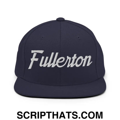 Fullerton Script Snapback Hat Navy