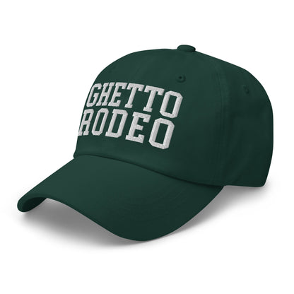 Ghetto Rodeo Varsity Letterman Block Dad Hat Spruce