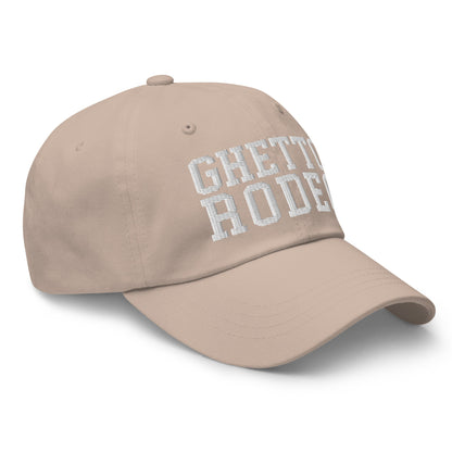 Ghetto Rodeo Varsity Letterman Block Dad Hat Stone