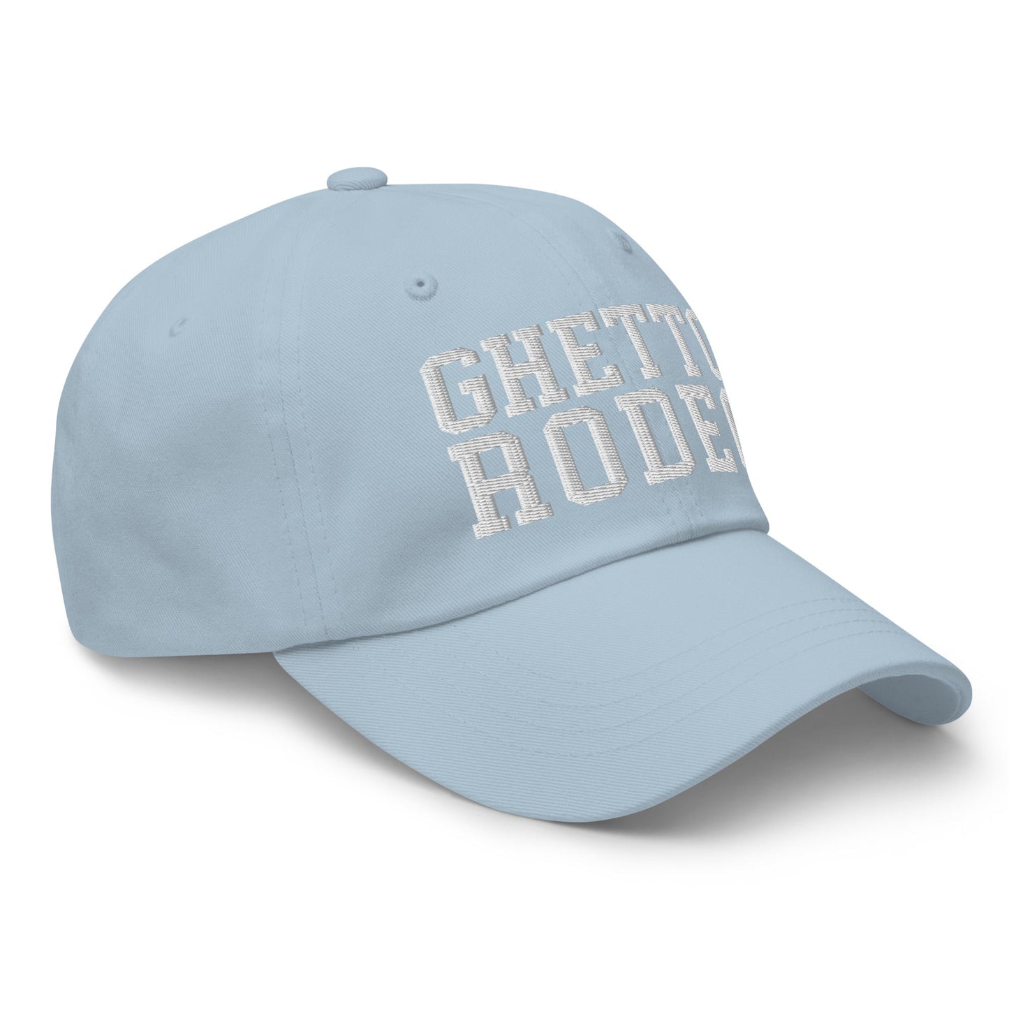 Ghetto Rodeo Varsity Letterman Block Dad Hat Light Blue