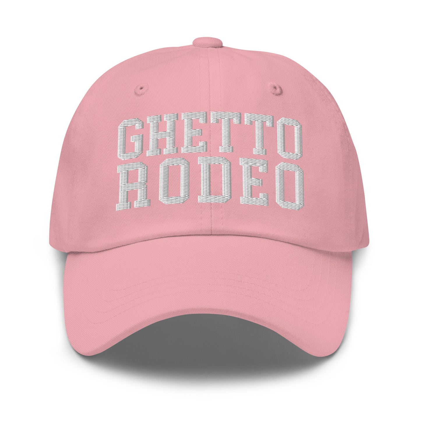 Ghetto Rodeo Varsity Letterman Block Dad Hat Pink