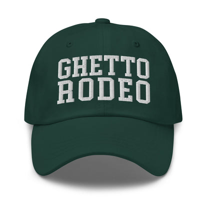 Ghetto Rodeo Varsity Letterman Block Dad Hat Spruce