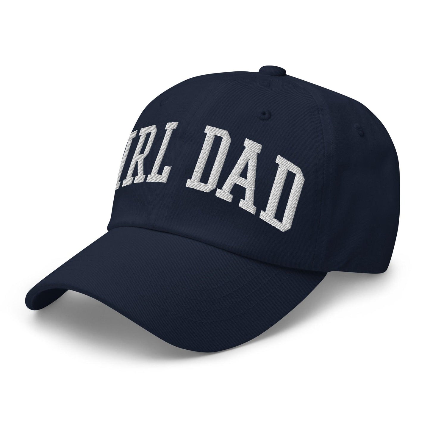 Girl Dad Varsity Letterman Embroidered Dad Hat Navy