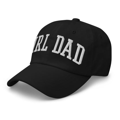 Girl Dad Varsity Letterman Embroidered Dad Hat Black