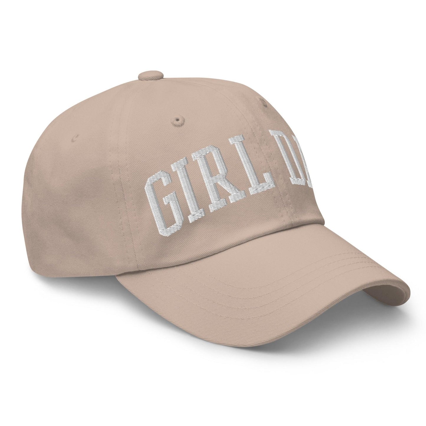 Girl Dad Varsity Letterman Embroidered Dad Hat Stone