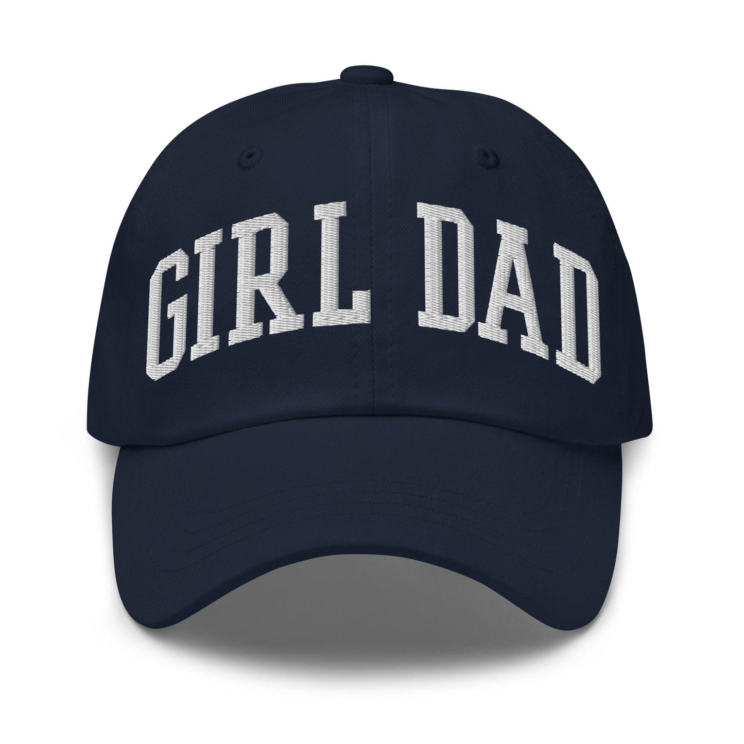 Girl Dad Varsity Letterman Embroidered Dad Hat Navy