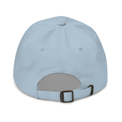 God is Greater than the Highs and Lows Embroidered Dad Hat Light Blue