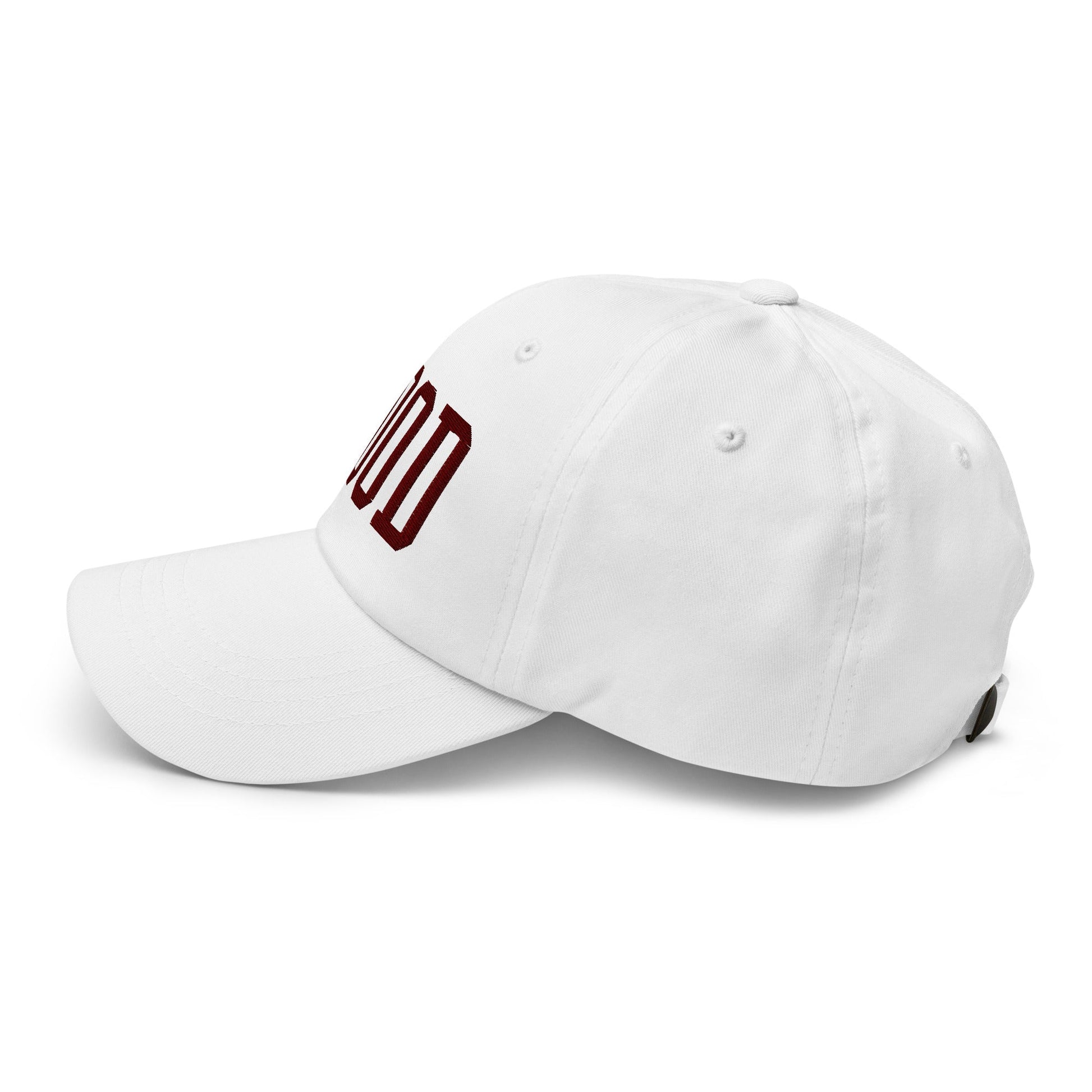 Good Texas Varisty Letterman Block Dad Hat White