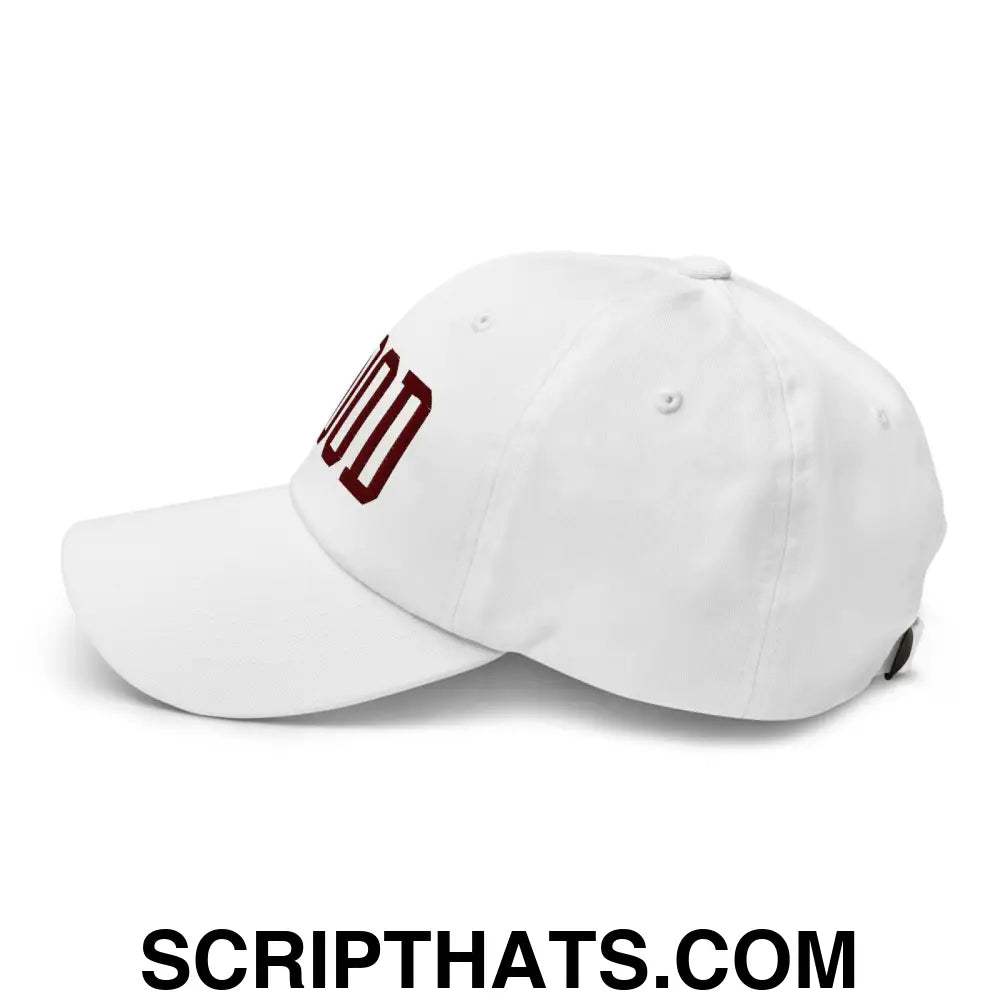 Good Texas Varisty Letterman Block Dad Hat White