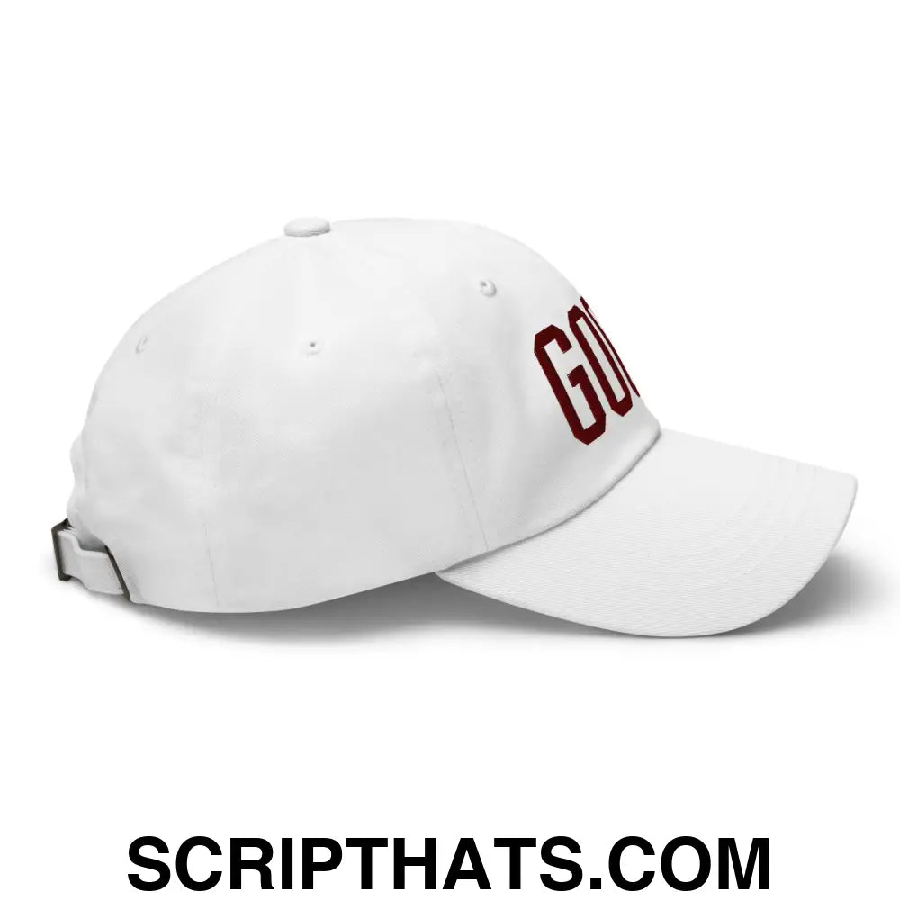 Good Texas Varisty Letterman Block Dad Hat White