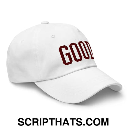 Good Texas Varisty Letterman Block Dad Hat White