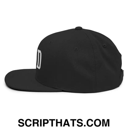 Good Varisty Letterman Block Snapback Hat Black