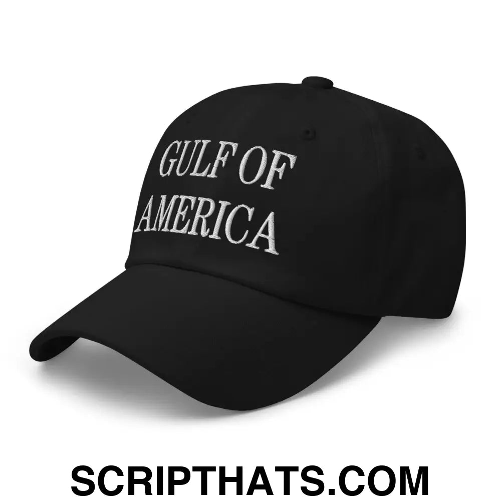 Gulf of America Embroidered Dad Hat Black