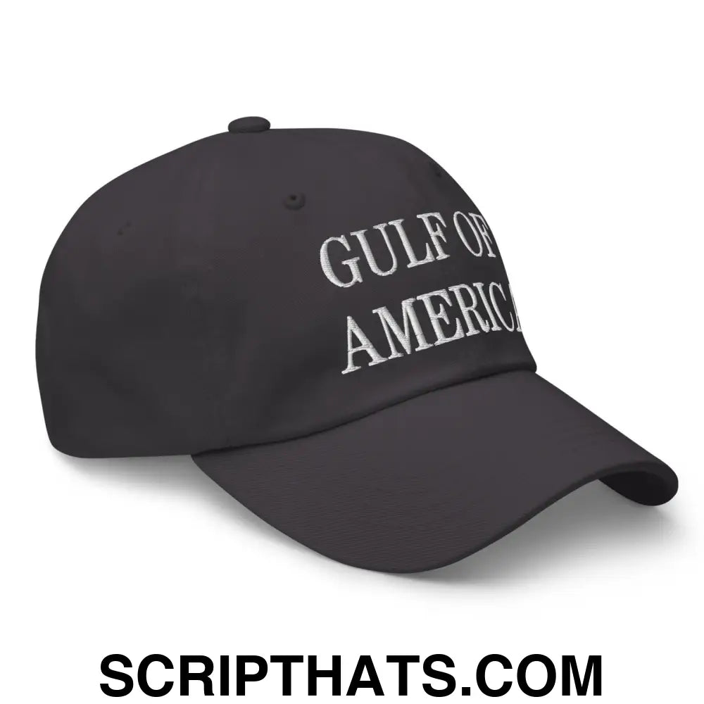 Gulf of America Embroidered Dad Hat Dark Grey