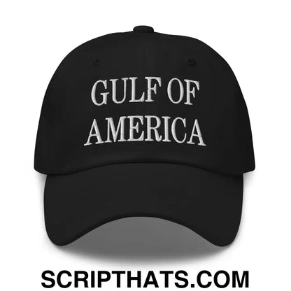 Gulf of America Embroidered Dad Hat Black