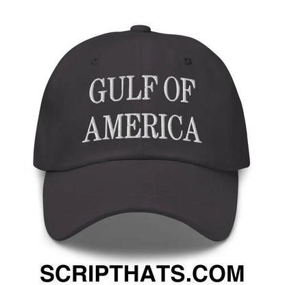 Gulf of America Embroidered Dad Hat Dark Grey