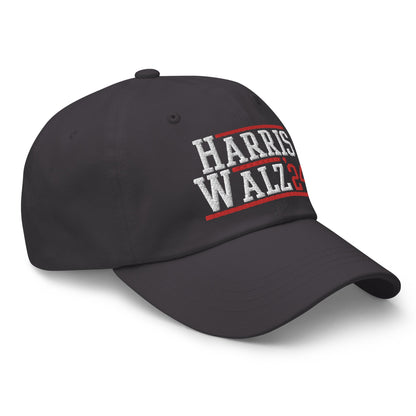 Harris Walz 2024 24 Dad Hat Dark Grey