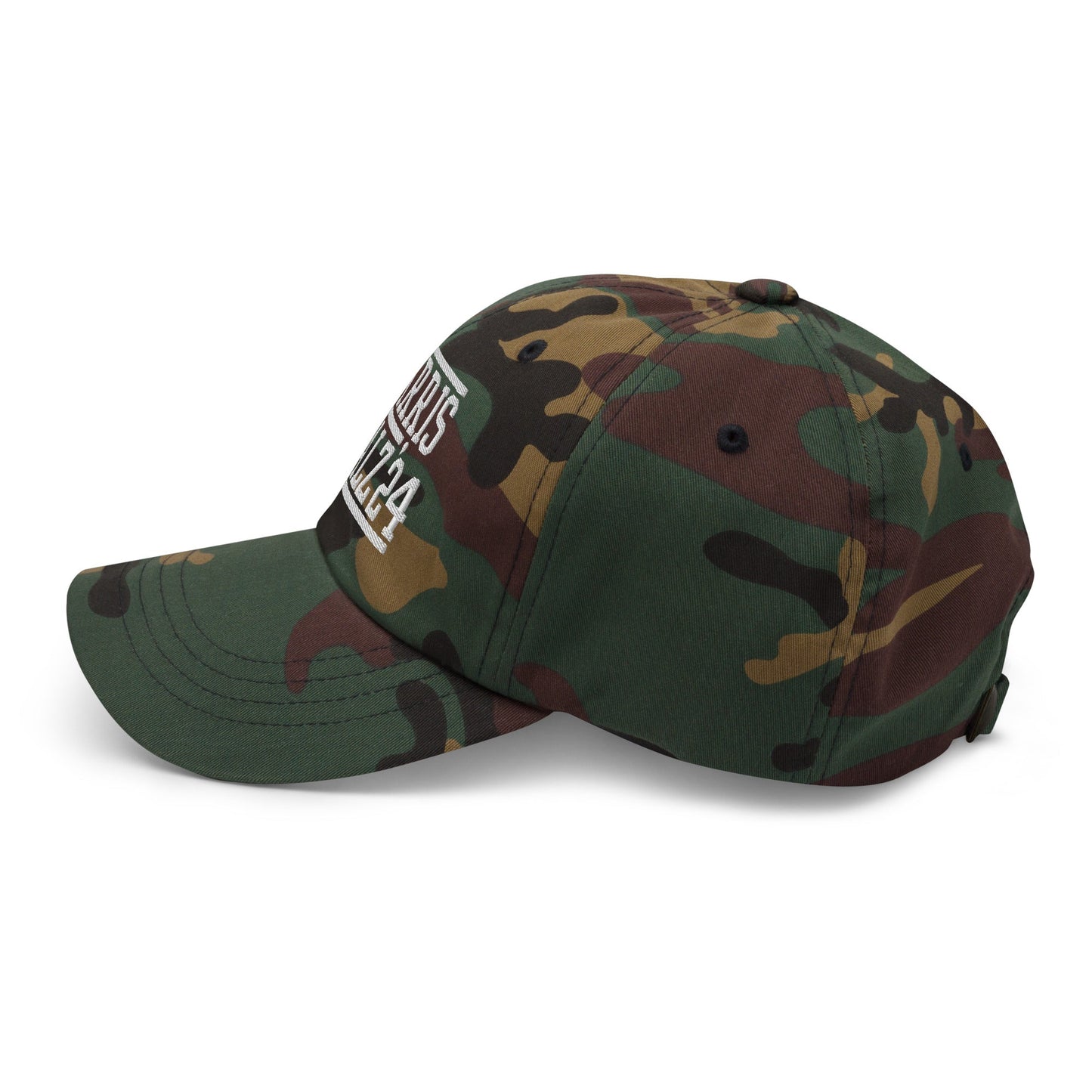 Harris Walz 2024 24 Dad Hat Green Camo