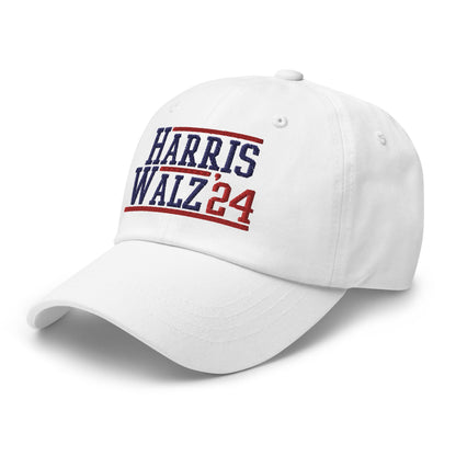 Harris Walz 2024 24 Dad Hat White