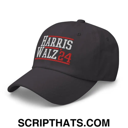 Harris Walz 2024 24 Dad Hat Dark Grey