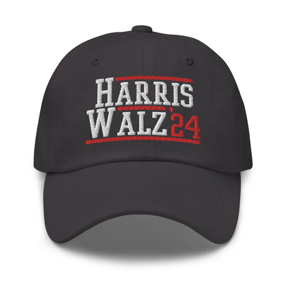 Harris Walz 2024 24 Dad Hat Dark Grey